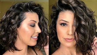 How To Style Short WavyCurly Hair [upl. by Ennavoj]