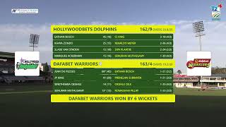 CSA T20 Challenge  Dafabet Warriors vs Hollywoodbets Dolphins [upl. by Nit]