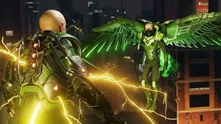 SpiderMan PS4 Vulture and Electro Boss Fight [upl. by Sprague]