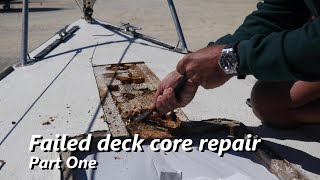 Failed deck core repair Part I [upl. by Anilyx]