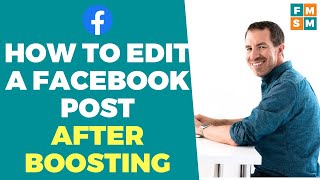 How To Edit A Facebook Post After Boosting [upl. by Yrek]