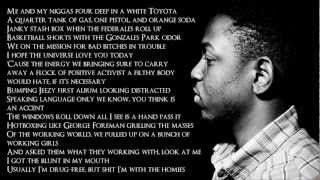 Kendrick Lamar  The Art Of Peer Pressure Lyrics HD [upl. by God]