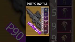 P90 1 2 3 4 5 6 Level Vest TEST  PUBG METRO ROYALE [upl. by Charlotte]