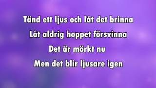 Tänd ett ljus karaoke  lyrics [upl. by Lellih452]