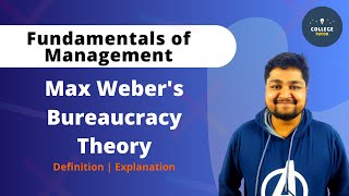 Max Webers Bureaucracy Theory  Bureaucratic Model  Fundamentals of Management [upl. by Adiel]