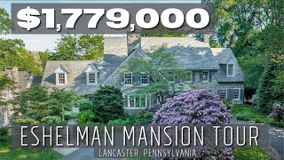 Lancaster Pennsylvania Luxury Homes  18M Stone Mansion Tour on Lancaster Country Club [upl. by Demaggio]