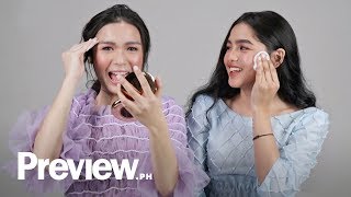 Andrea Brillantes and Francine Diaz Remove Their Makeup  Barefaced Beauty  PREVIEW [upl. by Miko643]