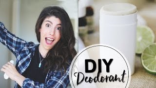 HOW TO MAKE DEODORANT  AllNatural Homemade Deodorant [upl. by Beckerman]