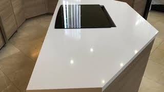 WHITE QUARTZ COUNTERTOPS  ICONIC WHITE SILESTONE [upl. by Phyllys]