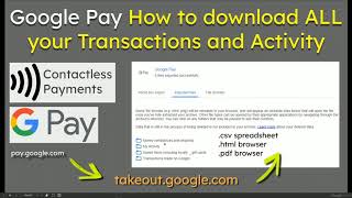 Google Pay How to download ALL your Transactions and Activity [upl. by Thrift795]