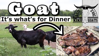 Goat Meat  From Farm To Plate  Kiko Meat Goats  Cooking amp Eating Goat Meat [upl. by Bluhm]