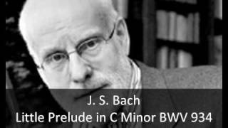 J S Bach  Little Prelude in C Minor BWV 934 [upl. by Aerbua822]