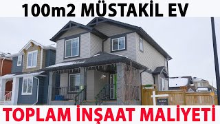 100m2 MÜSTAKİL EV İN TOPLAM İNŞAAT MALİYETİ [upl. by Shutz]