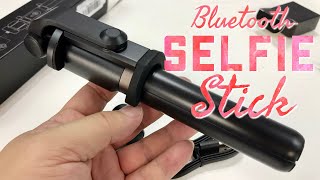 Selfie Stick with Detachable Bluetooth Remote and Tripod Review [upl. by Stoneman535]