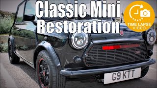 180 Day Restoration  Classic Mini Rust to Show Car Timelapse [upl. by Erodroeht]