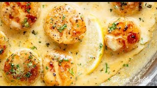 Creamy Garlic Scallops [upl. by Richlad]