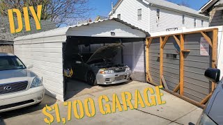 How To Enclose A Carport  AKA Budget Garage [upl. by Atihcnoc]