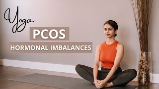 15Minute Morning Yoga for Polycystic Ovary Syndrome PCOS [upl. by Underwood]