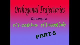 VTU Engineering Maths 1 orthogonal trajectory r1cosθa amp r1cosθb example [upl. by Rol180]