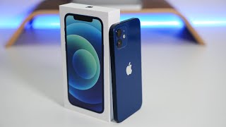 iPhone 12  Unboxing Setup and First Look [upl. by Nesyt]