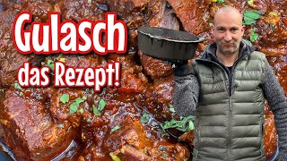 Gulasch  das Rezept  Westmünsterland BBQ [upl. by Aileek]