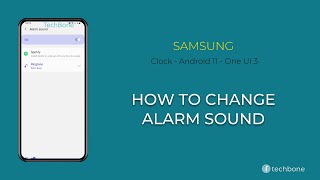 How to Change Alarm sound  Samsung Clock Android 11  One UI 3 [upl. by Euqinot87]