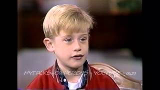 MACAULAY CULKIN  FIRST HOME ALONE INTERVIEW [upl. by Iadahs]