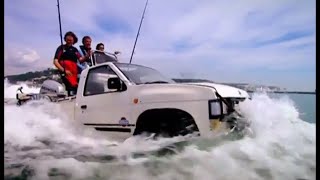 Crossing the Channel in Car Boats HQ  Top Gear [upl. by Hibbs]