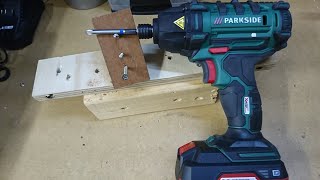 ParksideLidl 20v impact driver review  010 [upl. by Niloc]