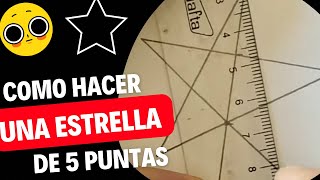 COMO HACER una ESTRELLA de 5 puntas ⭐️ HOW to MAKE a 5 POINT STAR ⭐️ [upl. by Alberta]