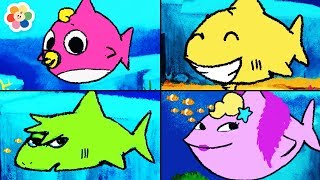 Baby Shark Doo Doo Song For Kids  Baby Songs amp Nursery Rhymes For Children By BabyFirst [upl. by Sackman545]