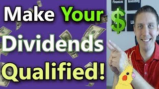 Qualified Dividends Fully Explained How To Pay Less Tax On Dividends Dividend Income Investing [upl. by Neehs]