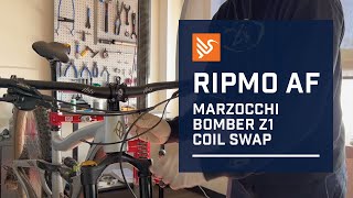 Marzocchi Bomber Z1 Coil Swap Tutorial [upl. by Innad]