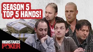 High Stakes Poker Best Poker Hands  Season 5 [upl. by Harv]