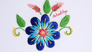 Bordado Mexicano Paso a Paso  Mexican Embroidery [upl. by Seuqram476]