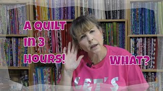 Make a Quick Quilt in 3 Hours using 9 Fat Quarters [upl. by Bowden]