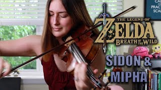 Sidon amp Mipha Themes The Legend of Zelda Breath of the Wild   Violin  piano [upl. by Ecinert]