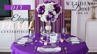 Tall DIY Wedding Centerpiece  Dollar Tree DIY Wedding Decor [upl. by Gough690]