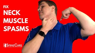 How to Treat Neck Spasms in 1 MINUTE [upl. by Ayhdnas949]