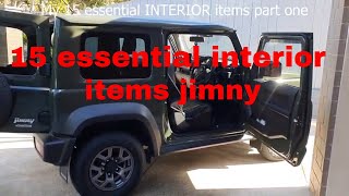 Jimny 15 essential interior items [upl. by Tortosa]