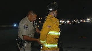 CHP officer handcuffs Chula Vista Firefighter caught on camera by CBS 8 [upl. by Carpenter]