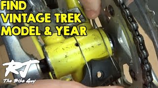 How To Find ModelYear Of Vintage Trek Bike By Serial Number [upl. by Tnilc]