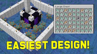 Easiest Guardian Farm in Minecraft Sea Lanterns Dark Prismarine Etc  Best Easy Minecraft Farms [upl. by Josephine]