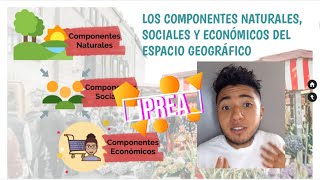 Los componentes naturales sociales y económicos del espacio geográfico [upl. by Niriam]