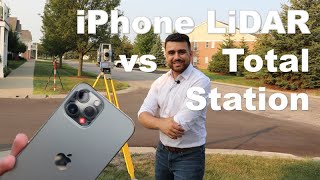 iPhone 12 Pro LiDAR vs Survey Total Station Accuracy [upl. by Maddox]