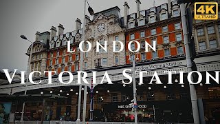 London Victoria Station Walk Through England 4K [upl. by Heydon59]