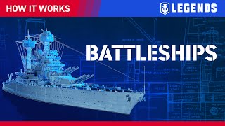 How It Works Battleships  World of Warships Legends [upl. by Camala]