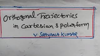 Orthogonal Trajectories in Telugu [upl. by Anneg]