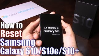 How to Reset Samsung Galaxy S10 S10e amp S10 Plus  Hard Reset amp Soft Reset Factory Settings [upl. by Guarino]