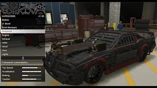 GTA 5  Arena War DLC Vehicle Customization  Apocalypse Dominator Death Race Mustang and Review [upl. by Nova]